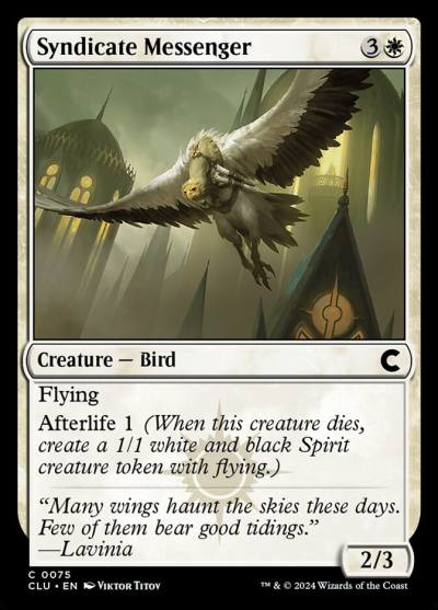 Syndicate Messenger CLU-75 Ravnica: Clue Edition Magic card