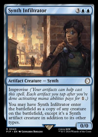 Synth Infiltrator PIP-40 Fallout Magic card