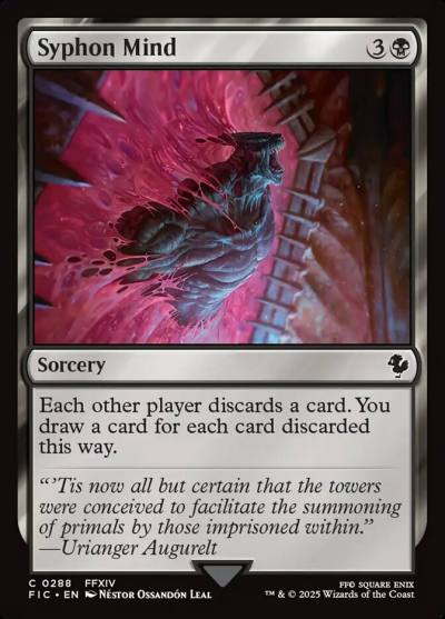 Syphon Mind FIC-288 Final Fantasy Commander Magic card