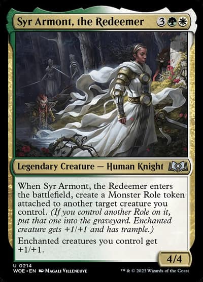 Syr Armont, the Redeemer 214 Wilds of Eldraine Magic card