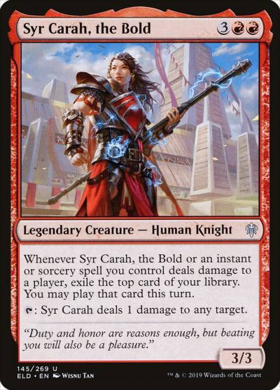 Syr Carah, the Bold 145 Throne of Eldraine Magic card