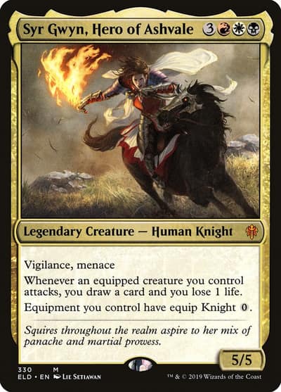 Syr Gwyn, Hero of Ashvale 330 Throne of Eldraine Magic card