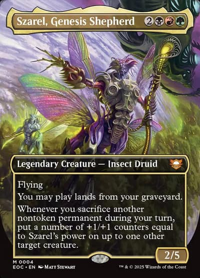 Szarel, Genesis Shepherd 4 Edge of Eternities Commander Magic card
