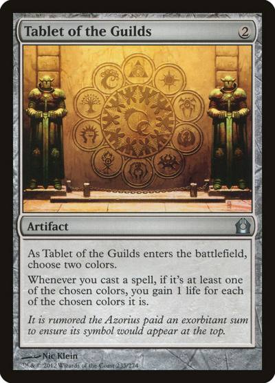 Tablet of the Guilds RTR-235 Return to Ravnica Magic card