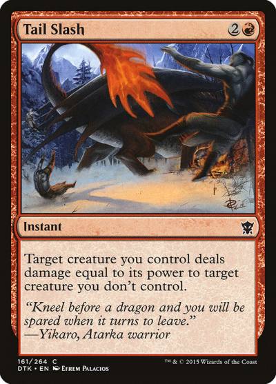 Tail Slash DTK-161 Dragons of Tarkir Magic card