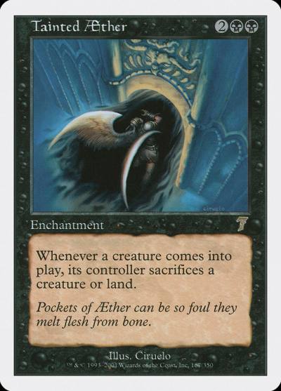 Tainted Aether 7ED-167 Seventh Edition Magic card