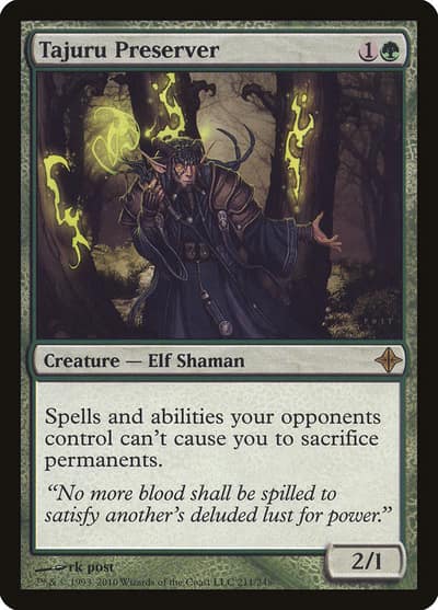 Tajuru Preserver 211 Rise of the Eldrazi Magic card