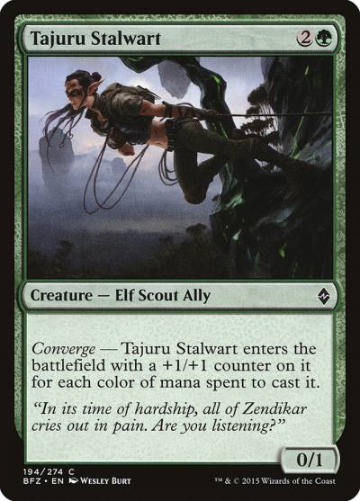 Tajuru Stalwart 194 Battle for Zendikar Magic card