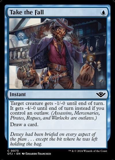 Take the Fall OTJ-73 Outlaws of Thunder Junction Magic card