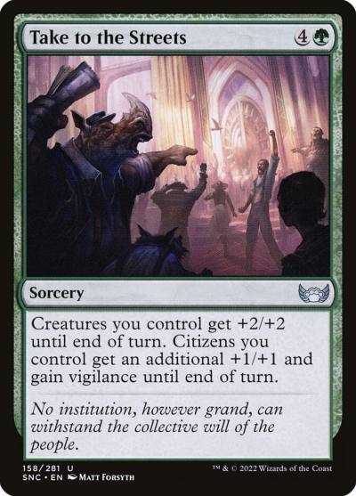 Take to the Streets SNC-158 Streets of New Capenna Magic card