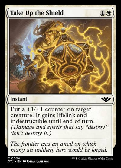 Take Up the Shield OTJ-34 Outlaws of Thunder Junction Magic card