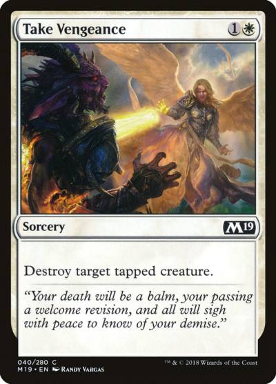 Take Vengeance M19-40 Core Set 2019 Magic card