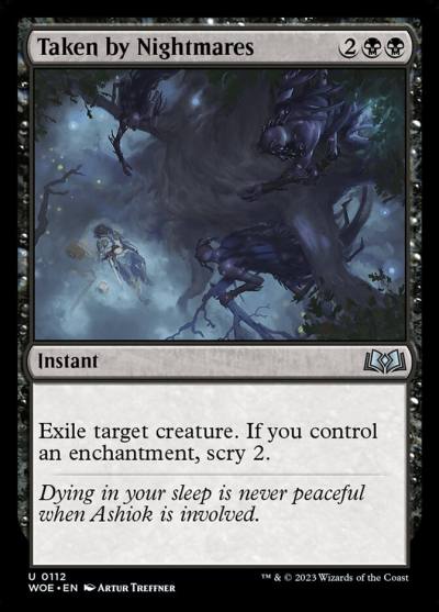 Taken by Nightmares WOE-112 Wilds of Eldraine Magic card