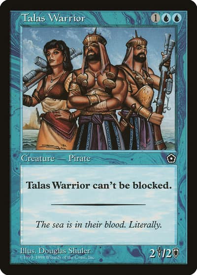 Talas Warrior 53 Portal Second Age Magic card