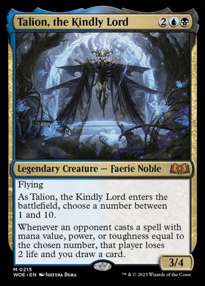 Talion, the Kindly Lord WOE-215 Wilds of Eldraine Magic card