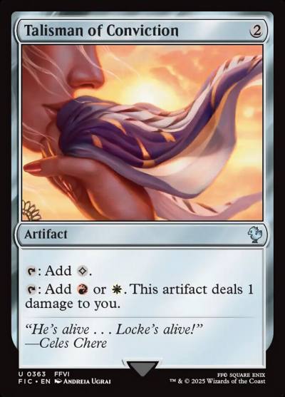 Talisman of Conviction FIC-363 Final Fantasy Commander Magic card