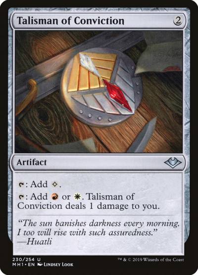 Talisman of Conviction MH1-230 Modern Horizons Magic card