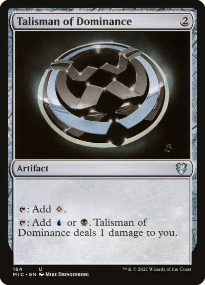 Talisman of Dominance MIC-164 Midnight Hunt Commander Magic card