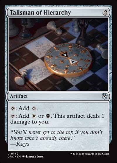 Talisman of Hierarchy DRC-142 Aetherdrift Commander Magic card