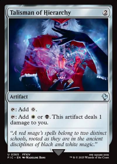 Talisman of Hierarchy FIC-365 Final Fantasy Commander Magic card