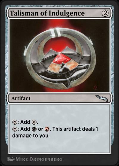 Talisman of Indulgence AA1-23 Arena Anthology 1 Magic card