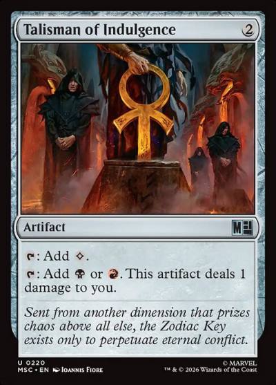 Talisman of Indulgence MSC-220 Marvel Super Heroes Commander Magic card