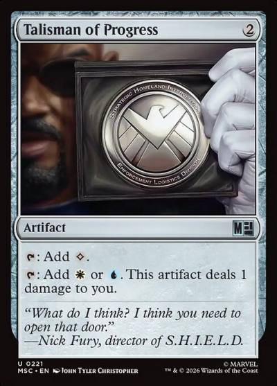 Talisman of Progress MSC-221 Marvel Super Heroes Commander Magic card