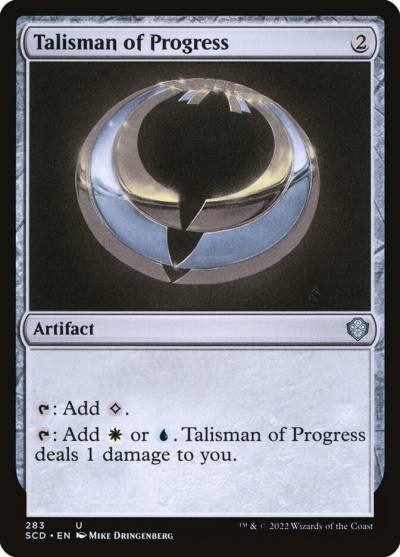 Talisman of Progress SCD-283 Starter Commander Decks Magic card