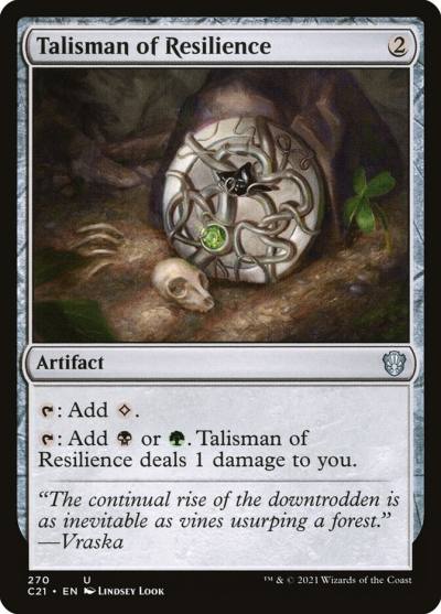 Talisman of Resilience C21-270 Commander 2021 Magic card