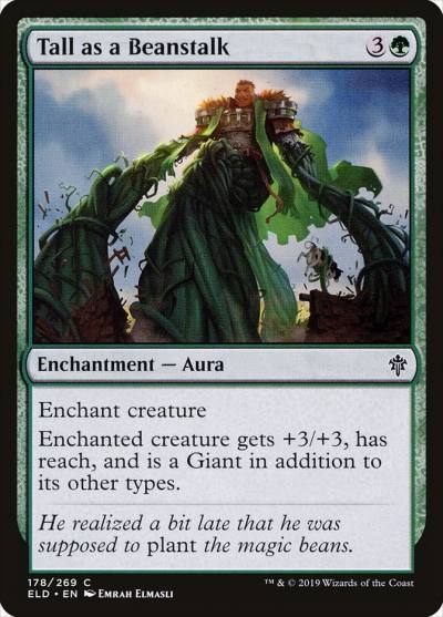 Tall as a Beanstalk ELD-178 Throne of Eldraine Magic card