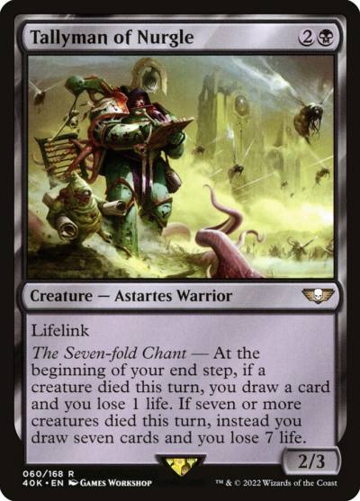 Tallyman of Nurgle 40K-60 Warhammer 40,000 Commander Magic card