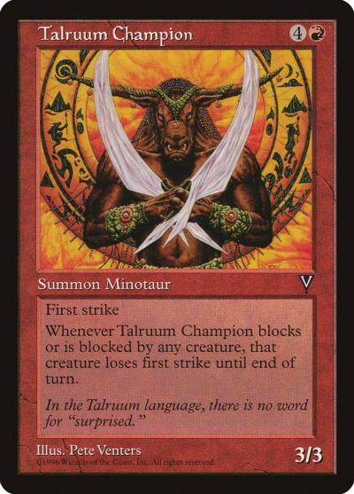Talruum Champion 97 Visions Magic card