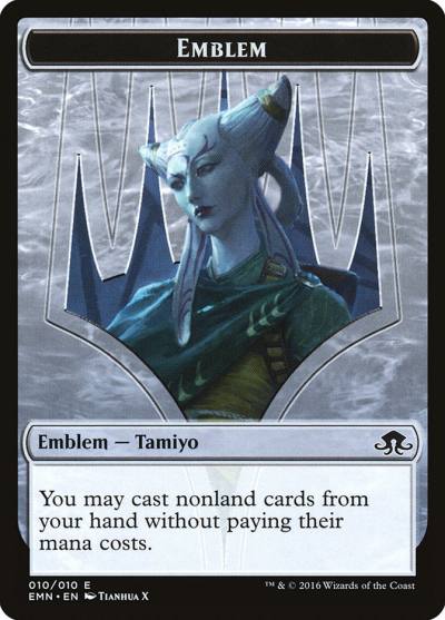 Tamiyo, Field Researcher Emblem TEMN-10 Eldritch Moon Tokens Magic card