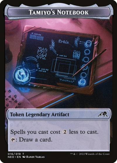 Tamiyo's Notebook TNEO-16 Kamigawa: Neon Dynasty Tokens Magic card