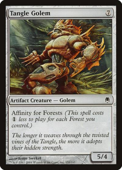 Tangle Golem 151 Darksteel Magic card