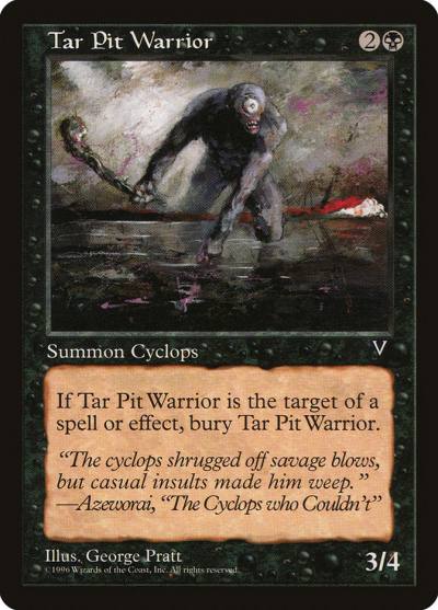 Tar Pit Warrior VIS-70 Visions Magic card