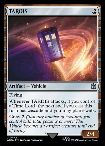 TARDIS WHO-792 Doctor Who Magic card
