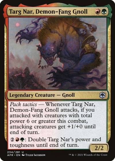 Targ Nar, Demon-Fang Gnoll AFR-234 Adventures in the Forgotten Realms Magic card