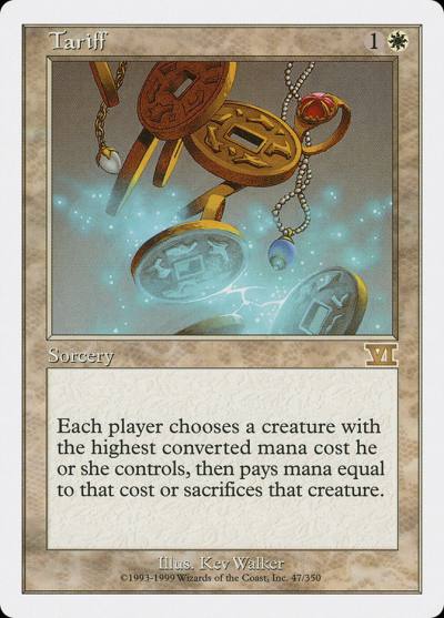 Tariff 6ED-47 Classic Sixth Edition Magic card
