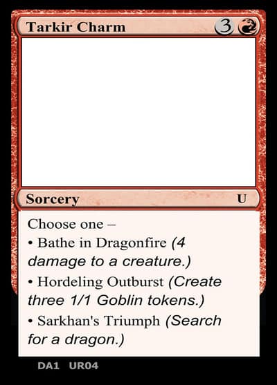 Tarkir Charm UNK-UR04C Unknown Event Magic card
