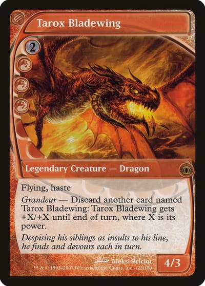 Tarox Bladewing 123 Future Sight Magic card