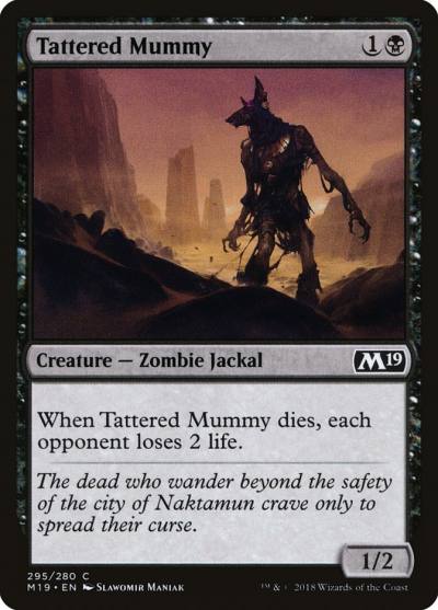 Tattered Mummy M19-295 Core Set 2019 Magic card