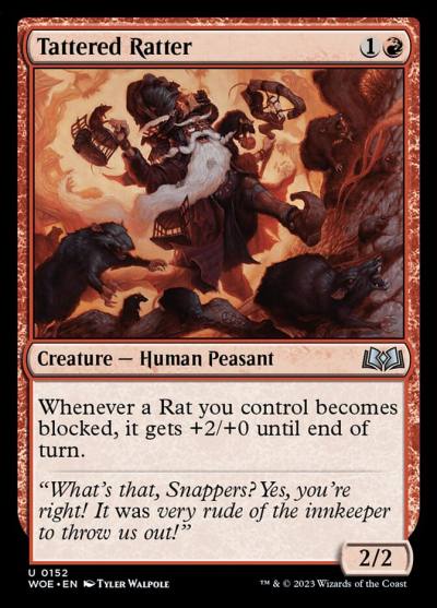 Tattered Ratter 152 Wilds of Eldraine Magic card