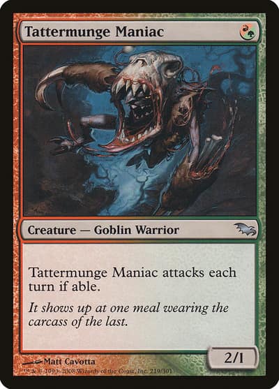 Tattermunge Maniac 219 Shadowmoor Magic card