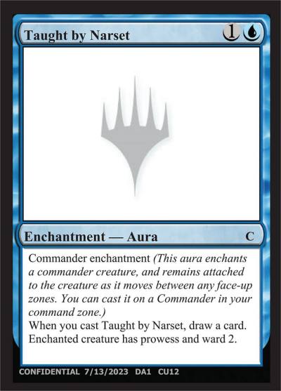 Taught by Narset UNK-CU12B Unknown Event Magic card