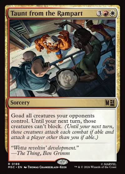 Taunt from the Rampart MSC-188 Marvel Super Heroes Commander Magic card