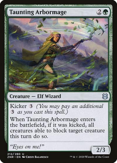 Taunting Arbormage 212 Zendikar Rising Magic card