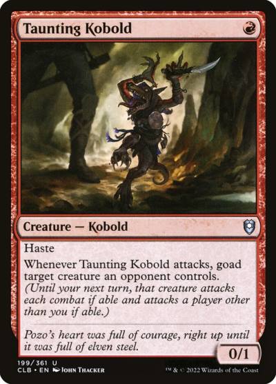 Taunting Kobold CLB-199 Commander Legends: Battle for Baldur's Gate Magic card