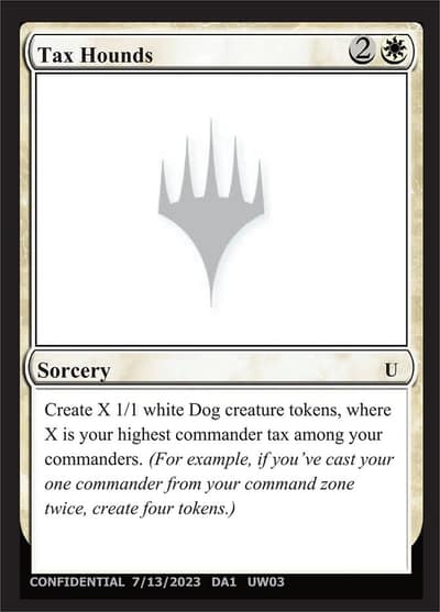 Tax Hounds UNK-UW03 Unknown Event Magic card