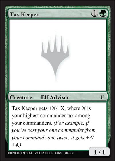 Tax Keeper UG02b Unknown Event Magic card